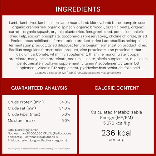 Stella & Chewy's Freeze-Dried Raw Lamb Meal Mixers- Dog Food Topper and Mixer - Made with 95% Grass-Fed Lamb, Organs & Bone - Perfect for Picky Eaters - Grain-Free - 18 oz