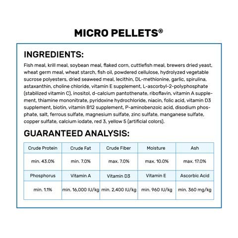 Hikari Tropical Semi-Floating Micro Pellets Fish Food, 0.77 Oz (22g)