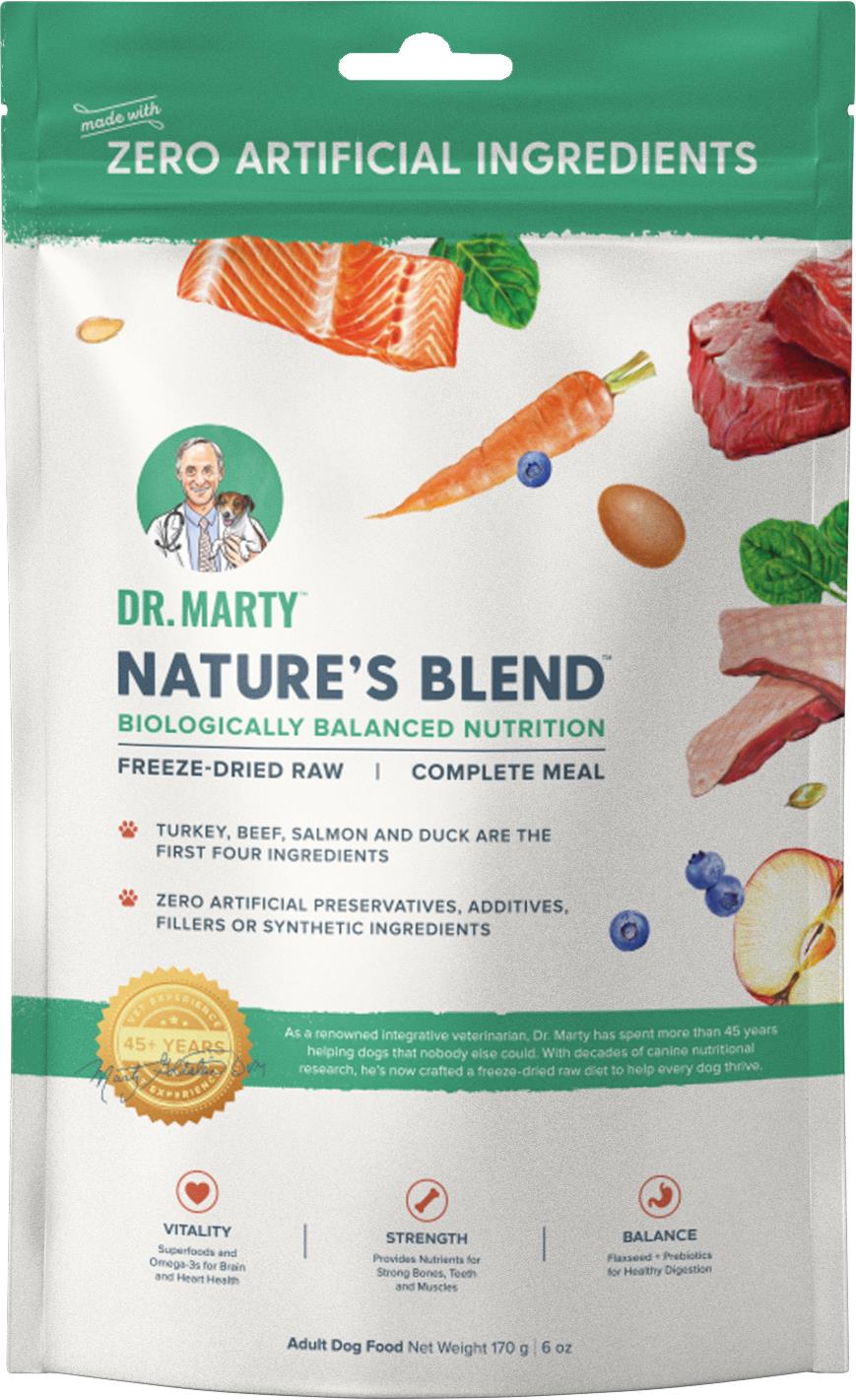 Dr. Marty Nature's Blend Raw Freeze Dried Dog Food