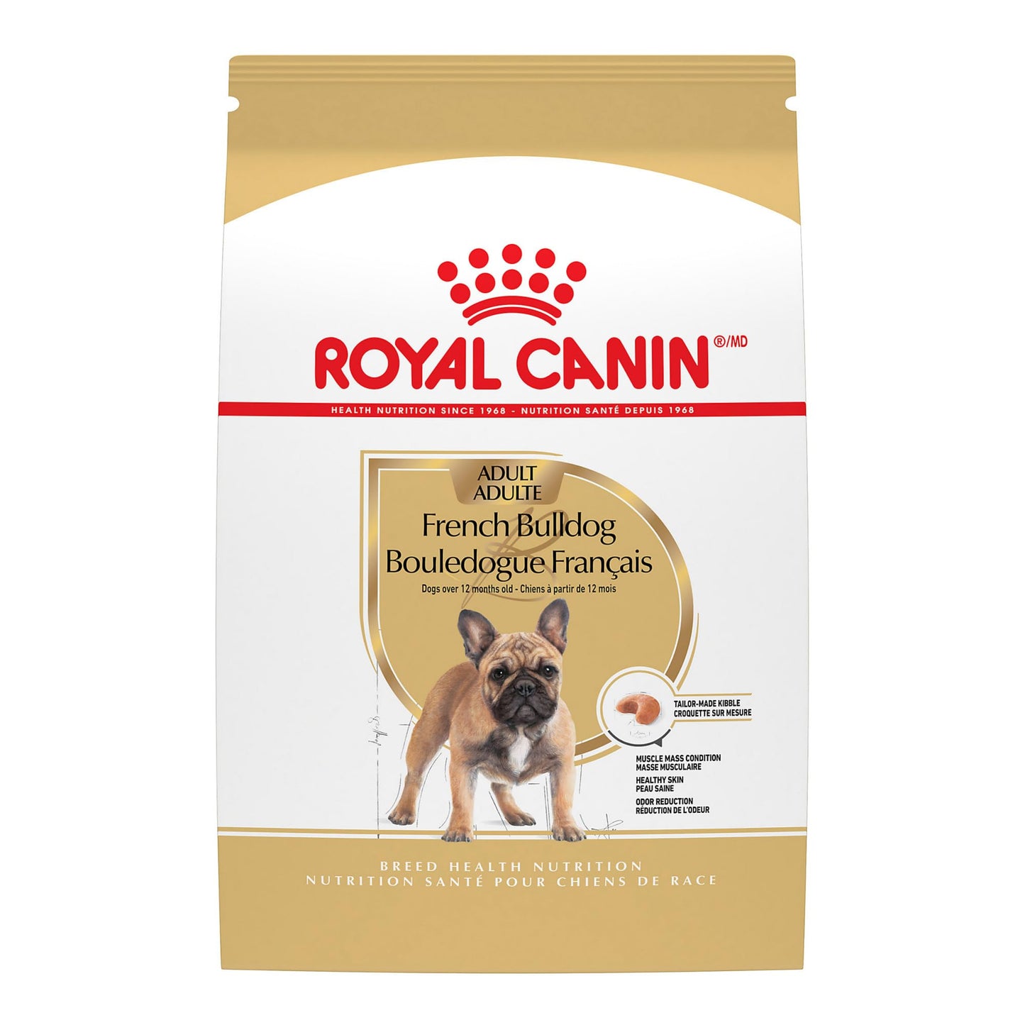 Royal Canin Breed Health Nutrition French Bulldog Adult: Dry Dog Food, 17 lb bag