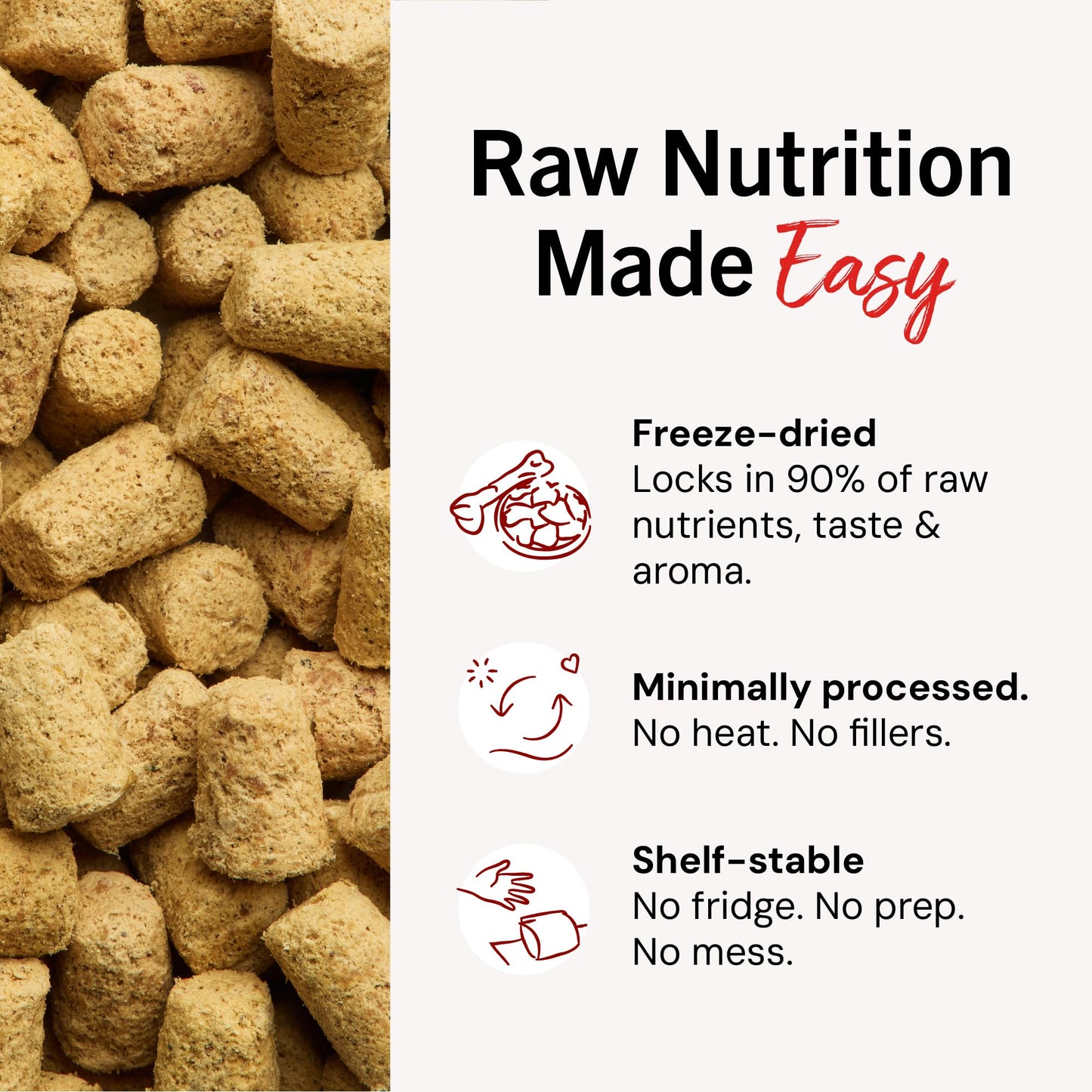 Stella & Chewy's Freeze-Dried Raw Lamb Meal Mixers- Dog Food Topper and Mixer - Made with 95% Grass-Fed Lamb, Organs & Bone - Perfect for Picky Eaters - Grain-Free - 18 oz