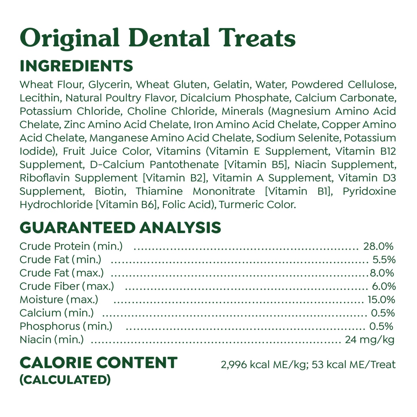 Greenies Original Large Dental Dog Treats, 54 oz. Pack (34 Treats)