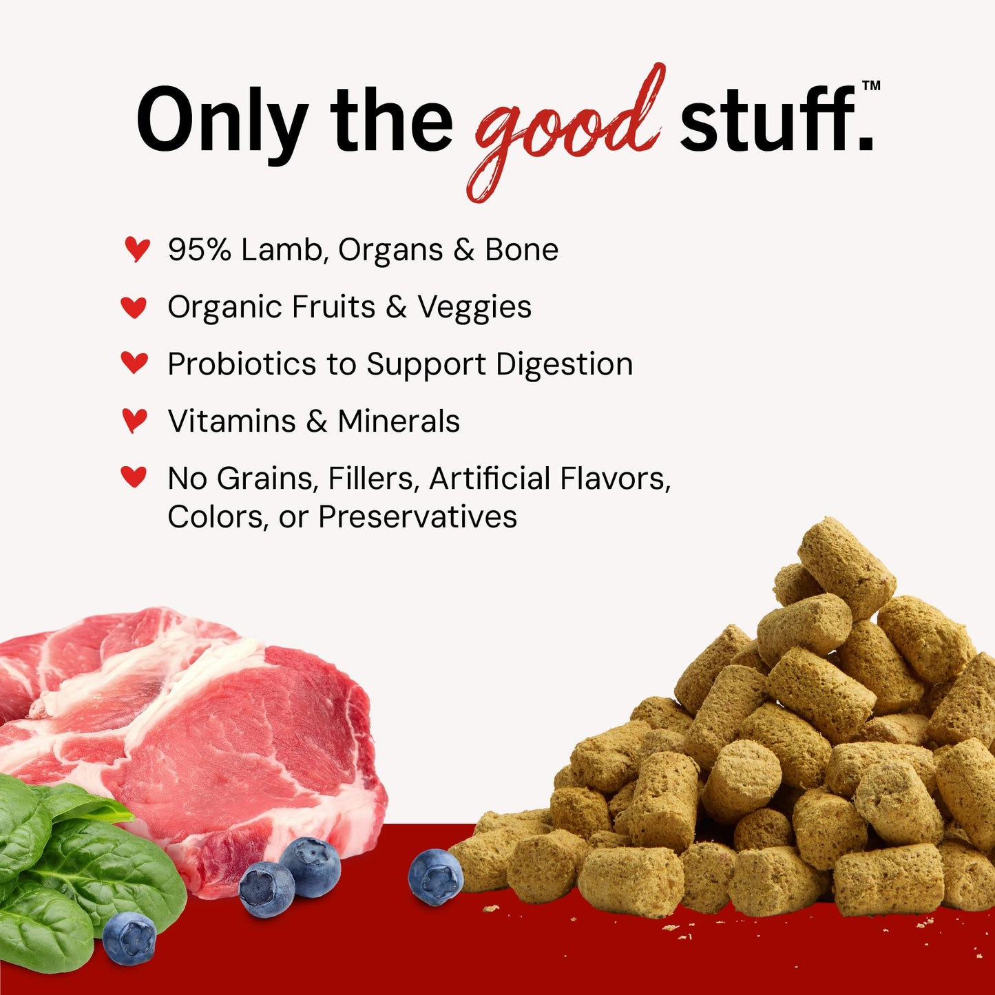 Stella & Chewy's Freeze-Dried Raw Lamb Meal Mixers- Dog Food Topper and Mixer - Made with 95% Grass-Fed Lamb, Organs & Bone - Perfect for Picky Eaters - Grain-Free - 18 oz