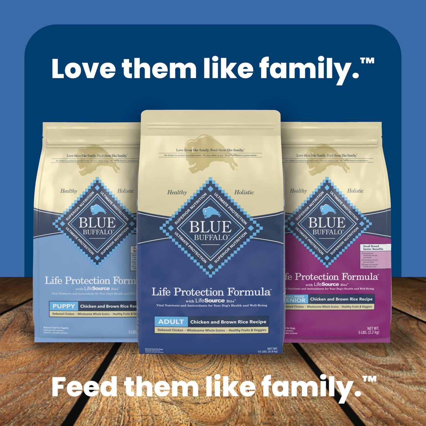 Blue Buffalo Life Protection Formula Natural Adult Dry Dog Food, Chicken and Brown Rice 30-lb