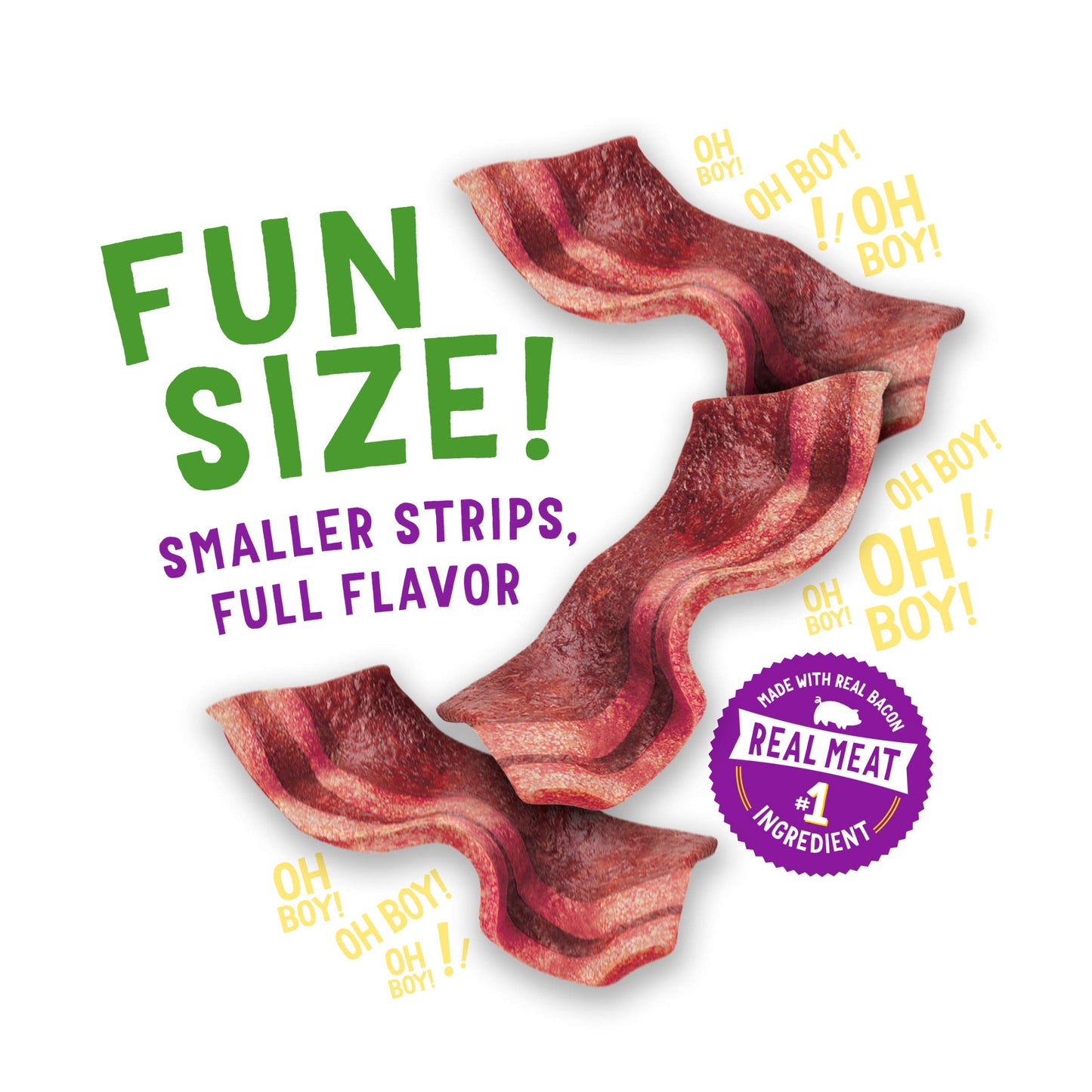 Purina Beggin' With Real Meat Dog Treats, Fun Size Original With Bacon Flavor - 25 oz. Pouch