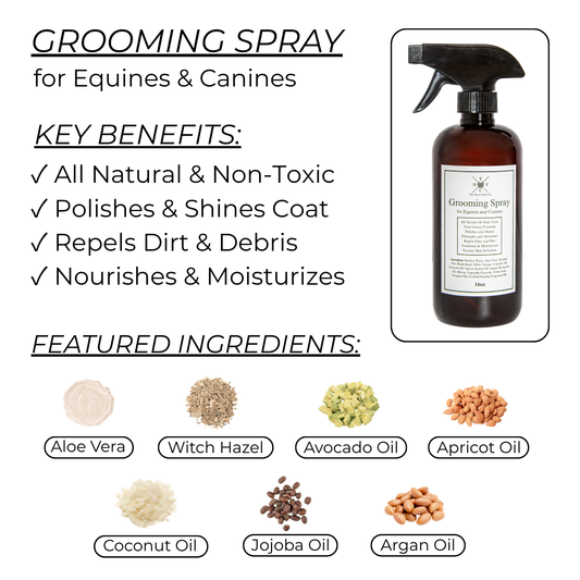 Grooming Spray for Dogs & Horses - 16oz