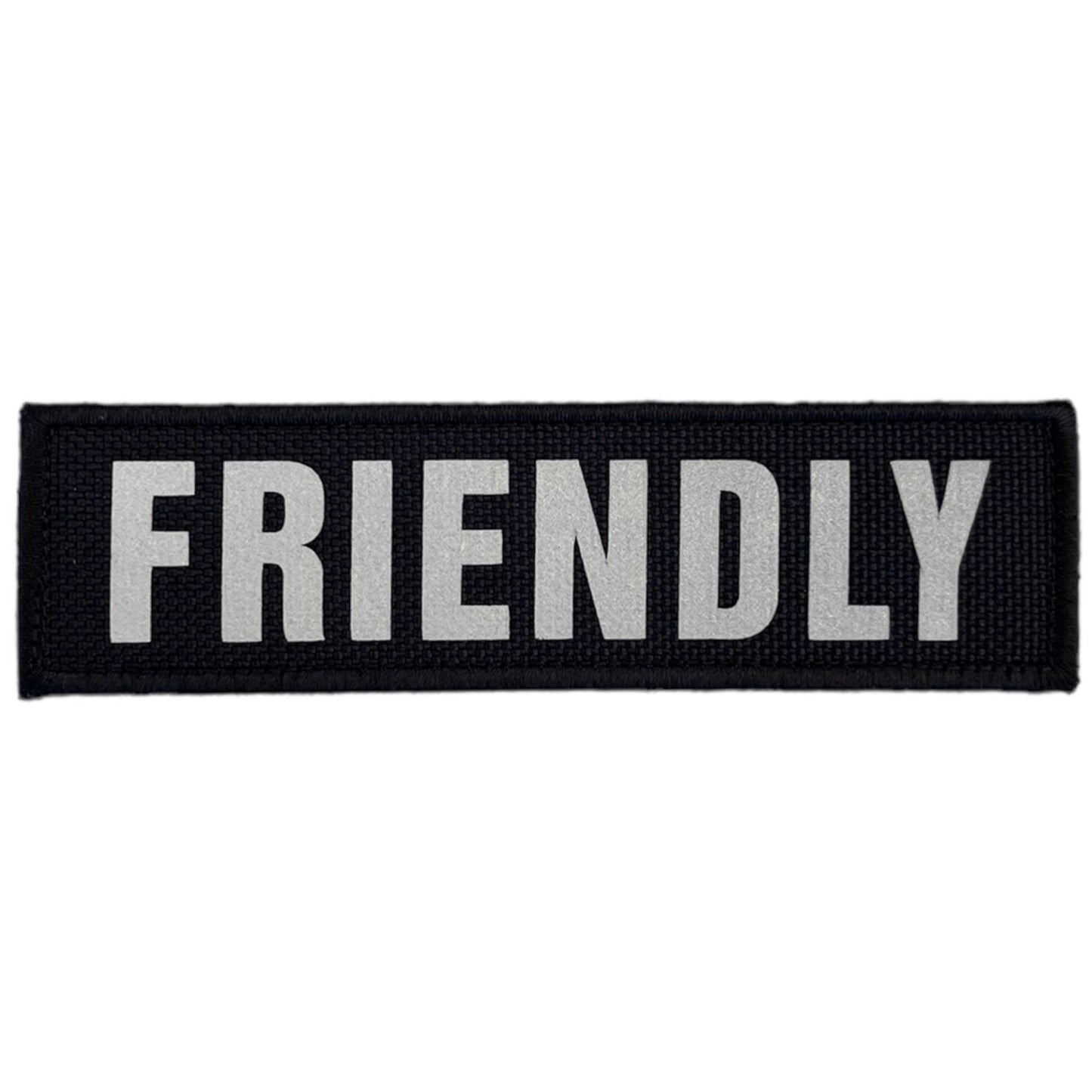 REFLECTIVE HIGH VISIBILITY BLACK Tag Patch