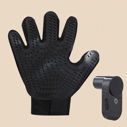 Milou & Lumi Pet Grooming Spray Glove for Hair Removal and Massage
