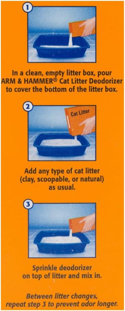 Arm & Hammer Cat Litter Deodorizer with Baking Soda 20.00 oz - Pack of 2 (40 oz in total) Litter Box Deodorizer Bundled with LarasBundle Catnip Mice and Spring Toy