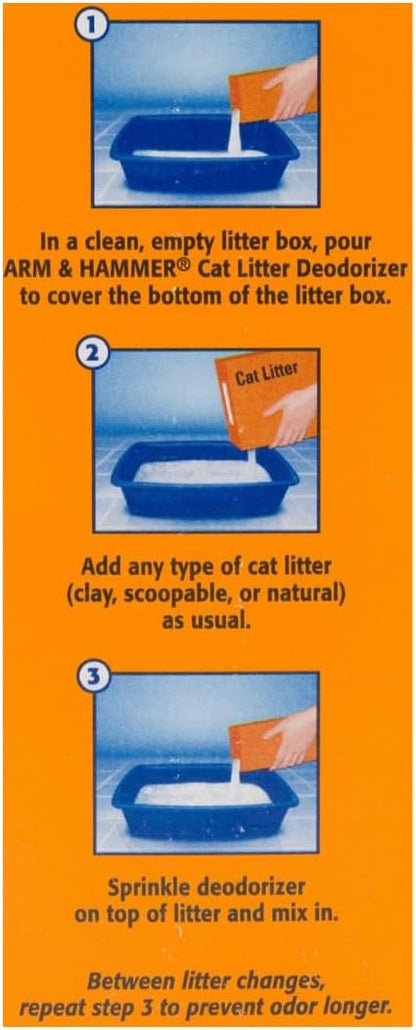 Arm & Hammer Cat Litter Deodorizer with Baking Soda 20.00 oz - Pack of 2 (40 oz in total) Litter Box Deodorizer Bundled with LarasBundle Catnip Mice and Spring Toy