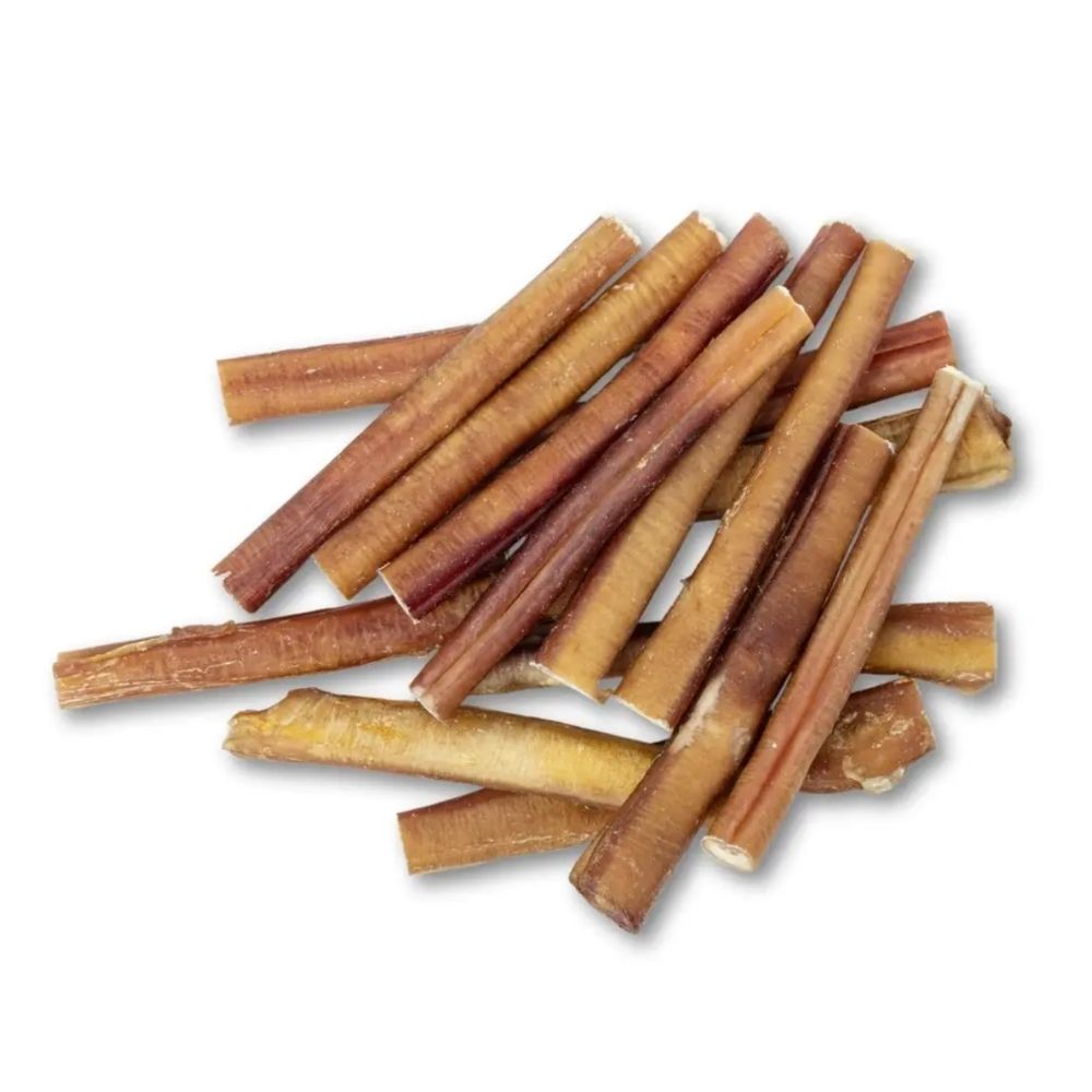 All-Natural Beef Bully Stick Dog Treats, High Protein & Long-Lasting Chews – 6-Inch Thick (3-Pack)