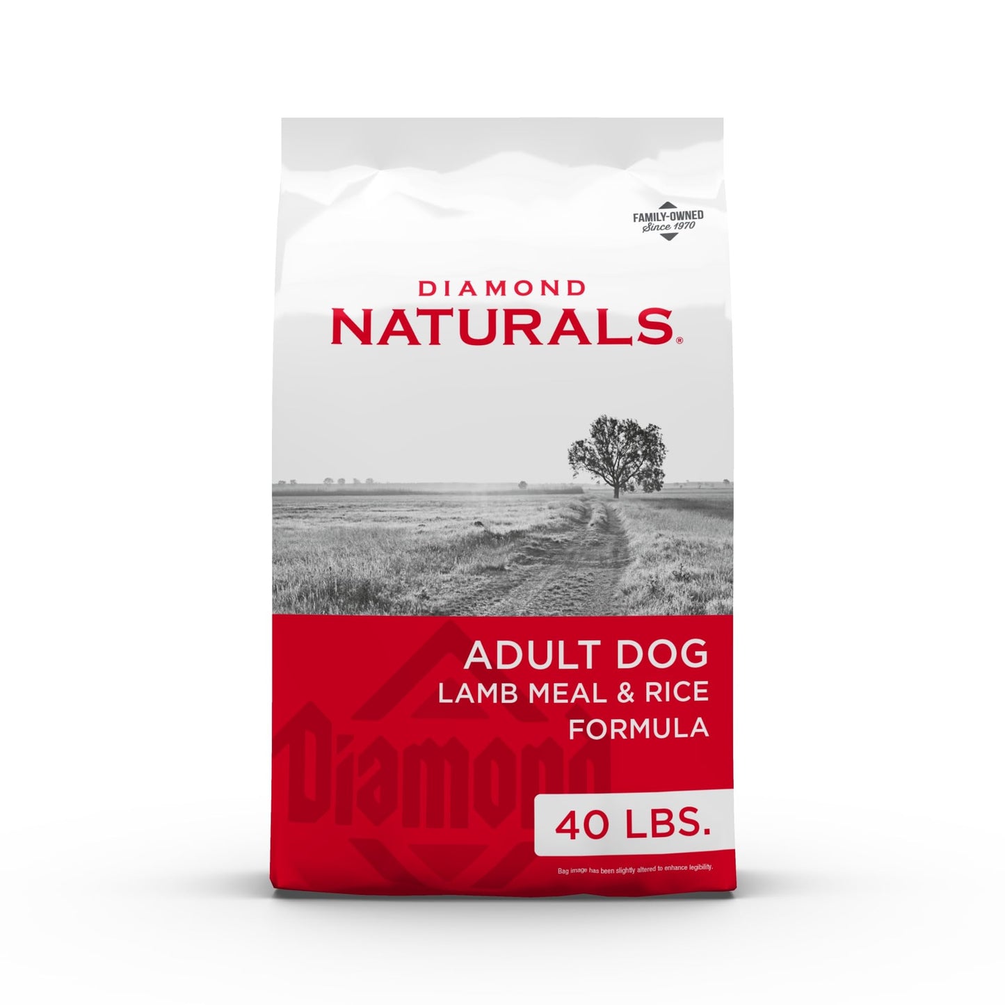 Diamond Naturals Adult Real Meat Recipe Premium Dry Dog Food With Real Pasture Raised Lamb Protein 40Lb