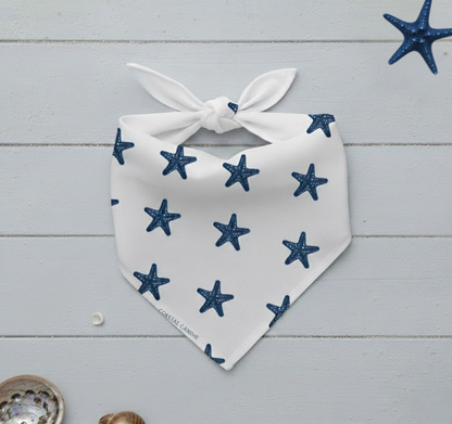 Starfish Themed Dog Bandanna