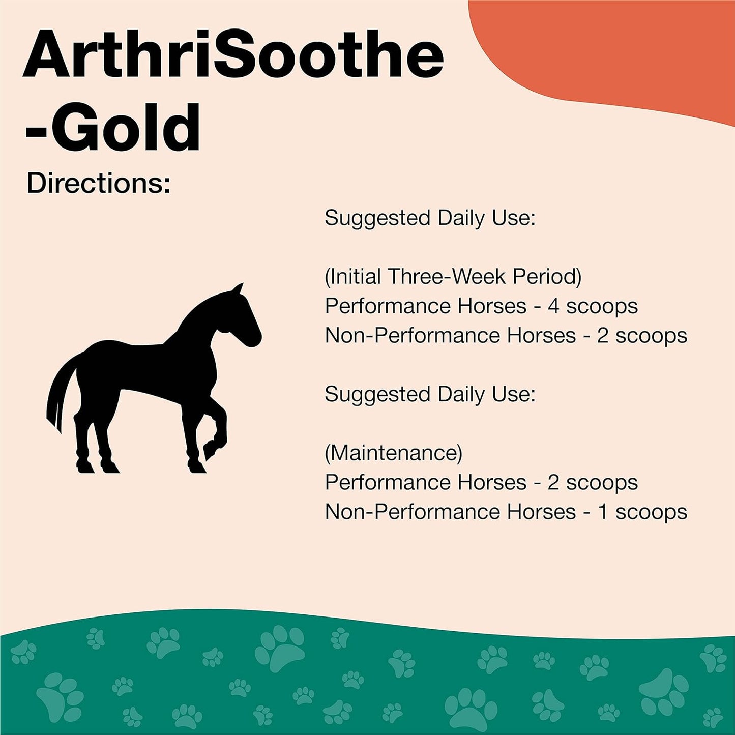 NaturVet ArthriSoothe Gold Advanced Joint Horse Supplement Powder – For Healthy Joint Function in Horses – Includes Glucosamine, MSM, Chondroitin, Hyaluronic Acid – 60 Day Supply