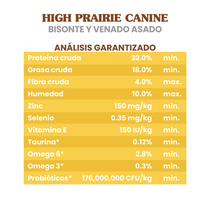 Taste of the Wild High Prairie Canine Grain-Free Recipe with Roasted Bison and Venison Adult Dry Dog Food, Made with High Protein from Real Meat and Guaranteed Nutrients and Probiotics 28lb