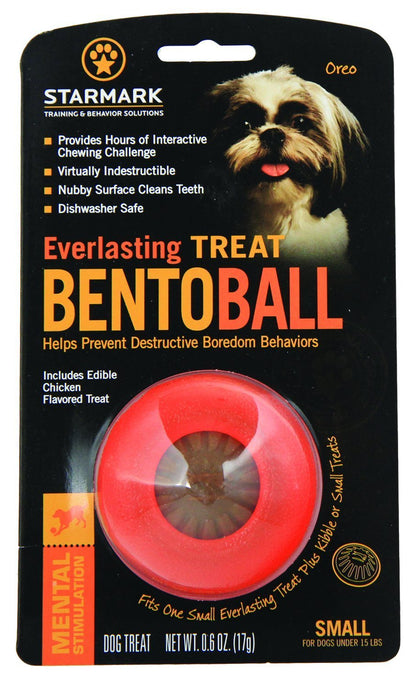 StarMark 2 Pack of Everlasting Treat Bento Balls, Small, Puzzle Toys for Dogs Under 15 Pounds