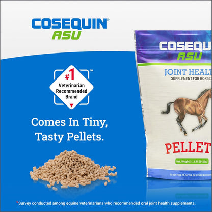 Nutramax Cosequin ASU Pellets Joint Health Supplement for Horses - Pellets with Glucosamine and Chondroitin, 1420 Grams