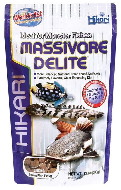 Hikari Tropical Massivore Delite Fish Food, 13.4 oz (380g)