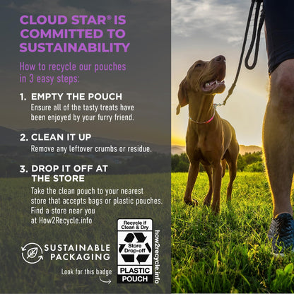 Cloud Star Tricky Trainers Soft & Chewy Dog Training Treats 14 oz. Bag, Liver Flavor, Low Calorie Behavior Aid with 360 treats