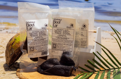 Dehydrated Beef Ear with Hair for Cats & Dogs — All-Natural | Raw Instincts Florida
