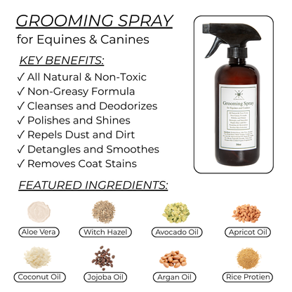 Grooming Spray - for Dogs & Horses