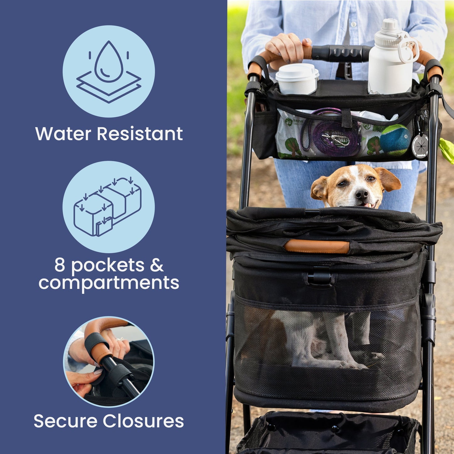Dog Stroller Caddy Organizer