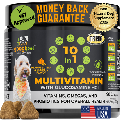 10 in 1 Multivitamin Chews for Dogs (Peanut Butter & Pumpkin Flavor)