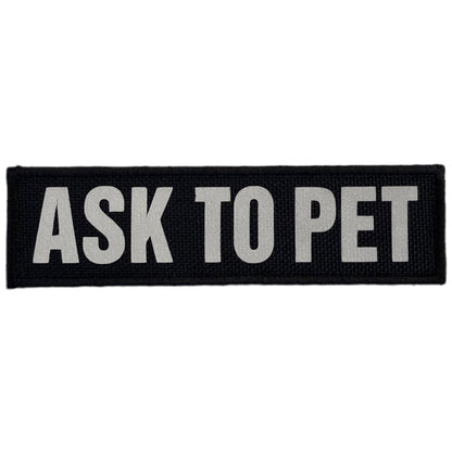 REFLECTIVE HIGH VISIBILITY BLACK Tag Patch
