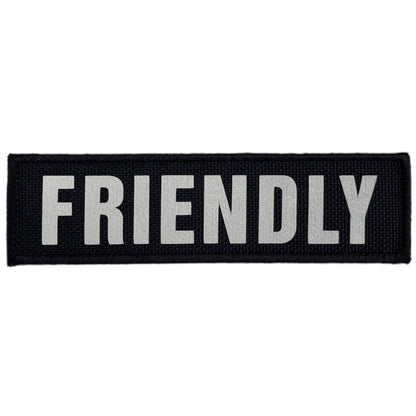 REFLECTIVE HIGH VISIBILITY BLACK Tag Patch