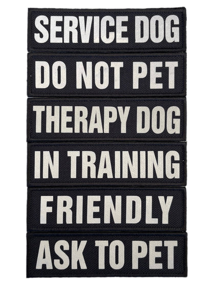 REFLECTIVE HIGH VISIBILITY BLACK Tag Patch