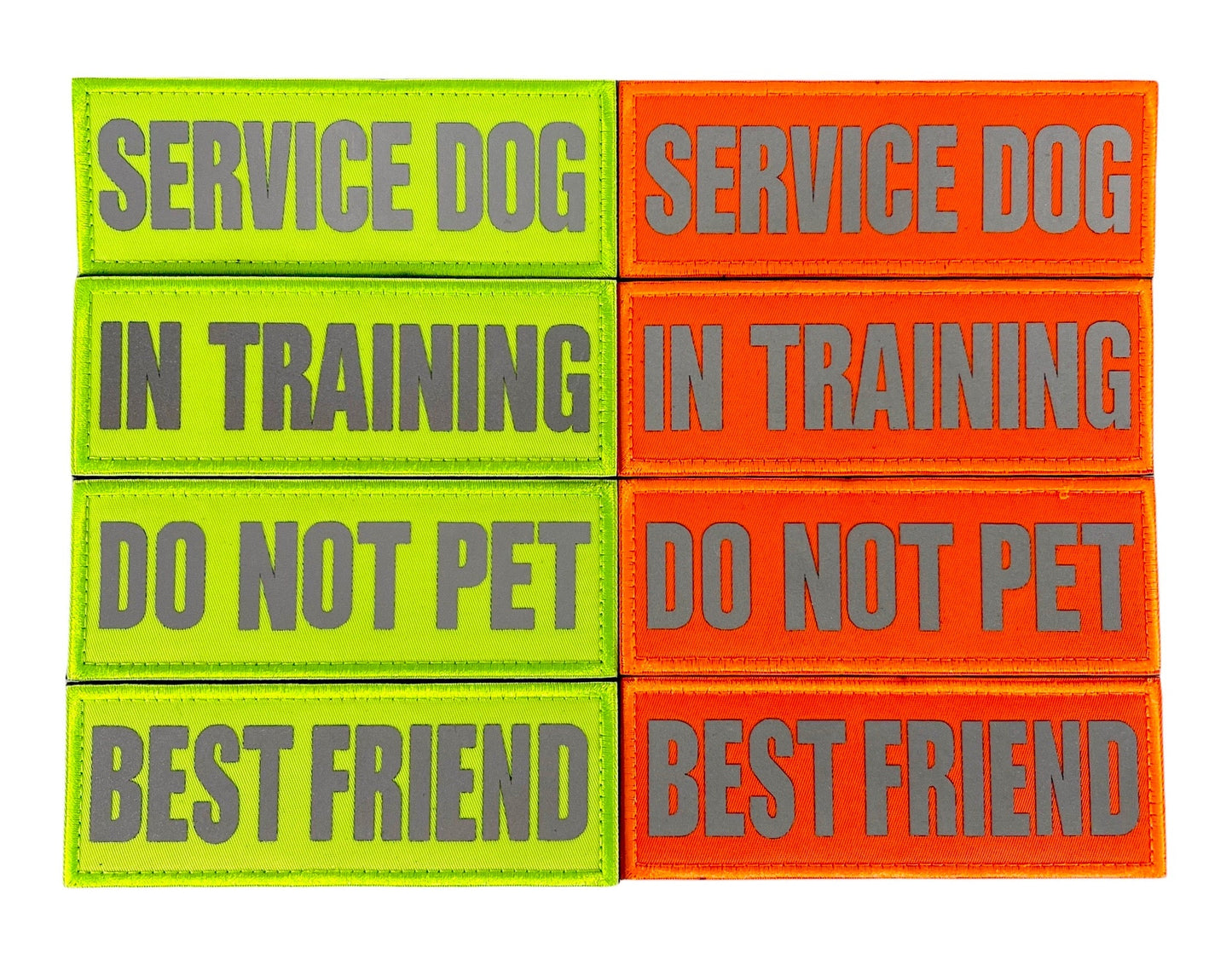 REFLECTIVE HIGH VISIBILITY NEON Tag Patch