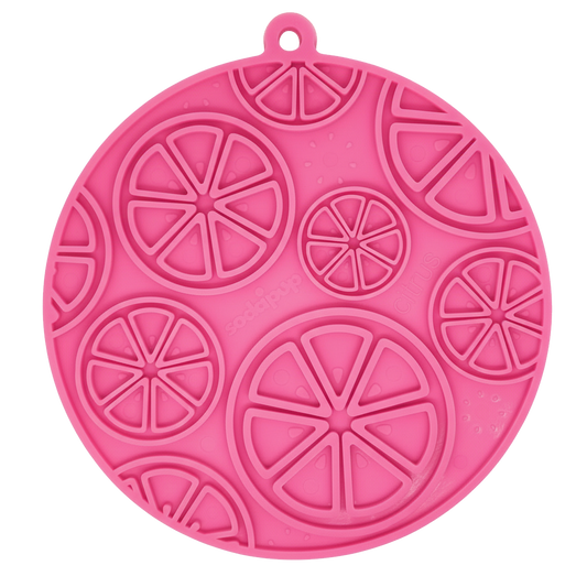 Citrus Design eMat - Enrichment Lick Mat For Dogs and Cats - with Suction Cups | USA Made