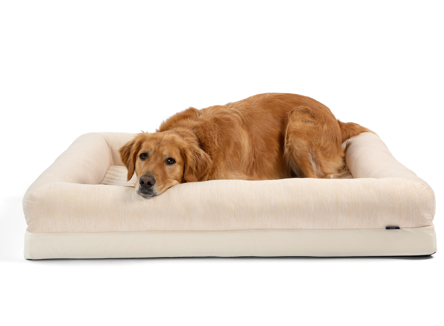 PupChill™ Cooling 4-Bolster Dog Bed - Arctic Sand
