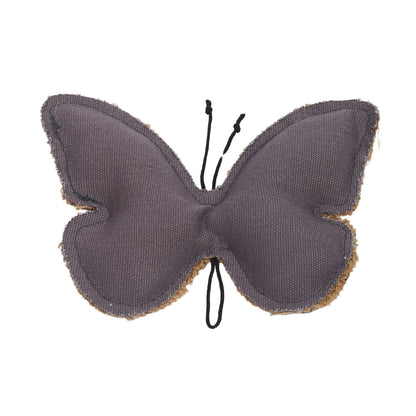 Country Living Canvas & Jute Butterfly-Shaped Dog Chew Toy – Durable, Safe and Non-Toxic