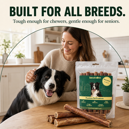 Lara & Olive - Bully Sticks for Dogs 6 Inch 10 Pack