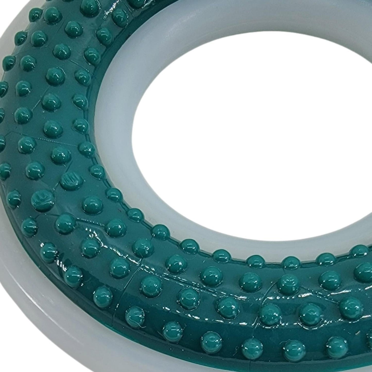 TPR & Nylon Dental Chew Ring Toy for Dogs - Ideal for Aggressive Chewers – (4" Diameter)
