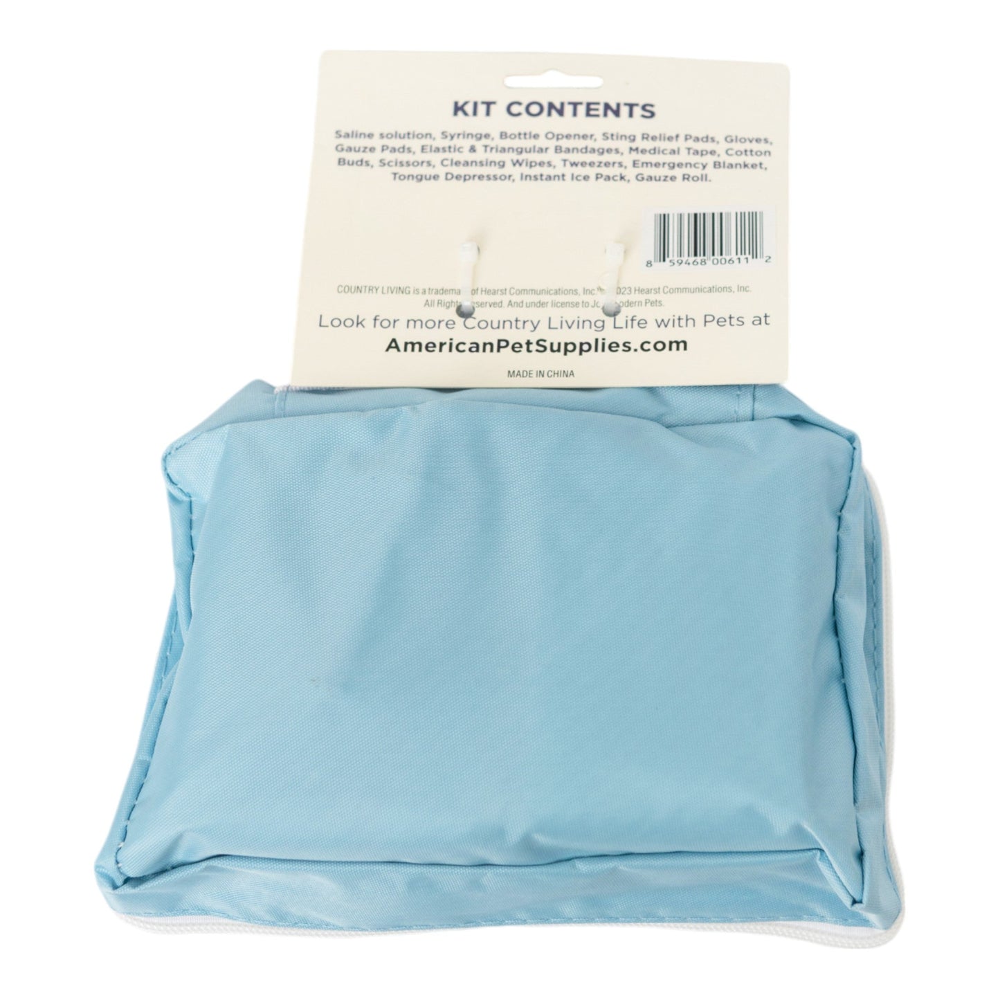 Country Living 50-Piece Pet Travel First Aid Kit for Emergencies, Safety, Adventure & On-the-Go Pet Care